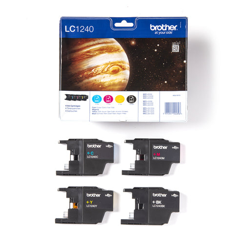 Brother LC1240VALBP ink cartridge 4 pc(s) Original Black, Cyan, Magenta, Yellow Brother LC1240VALBP ink cartridge 4 pc(s) Original Black, Cyan, Magenta, Yellow